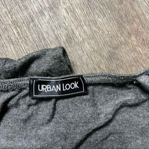 Urban Look Charcoal Gray Bodysuit Size M - Picture 7 of 10